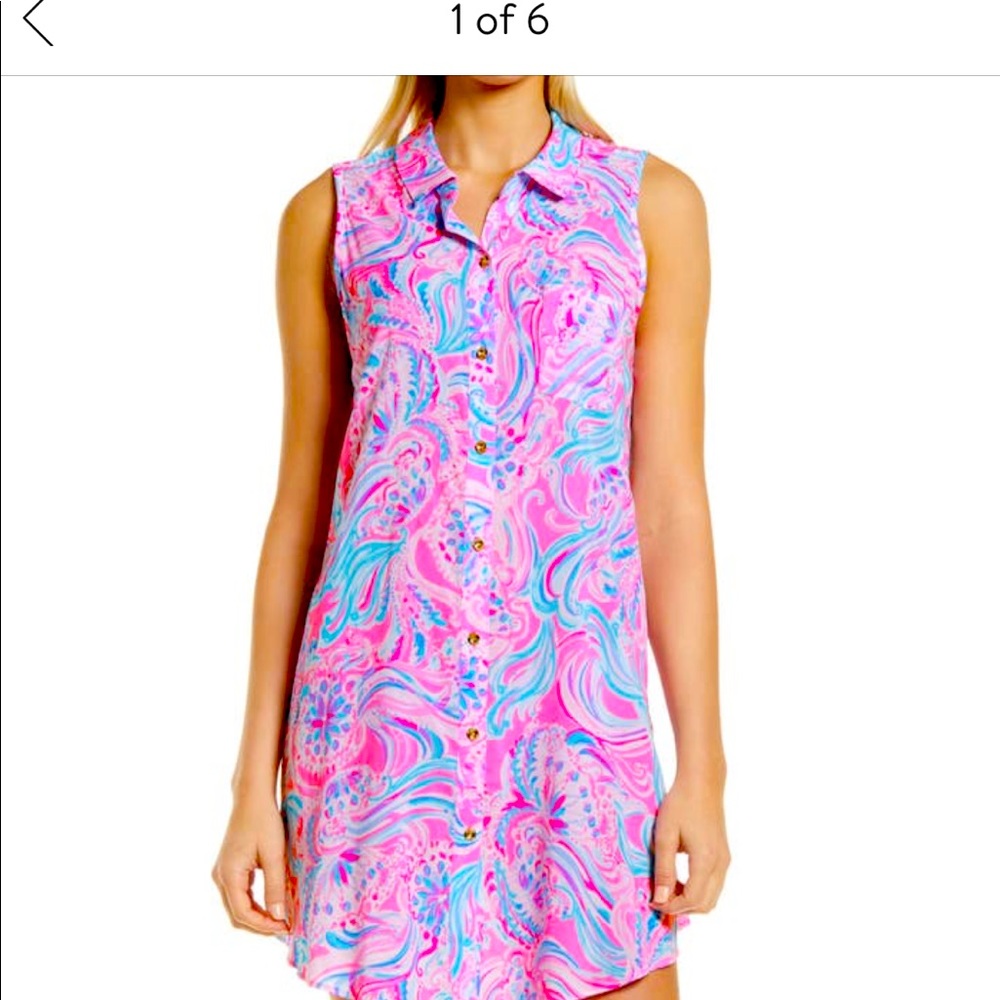 Lilly Pulitzer Natalie coverup in color Prosecco pink new with tags size small